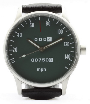 CB 750 speedometer mph watch with green dial